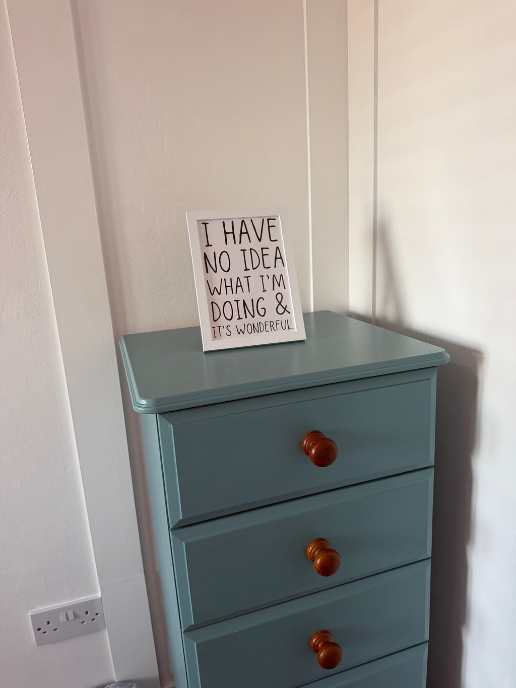 A5 “I Have No Idea What I’m Doing & It’s Wonderful” Art Print – Funny Quote Wall Art, Quirky Home Décor, Humorous Gift